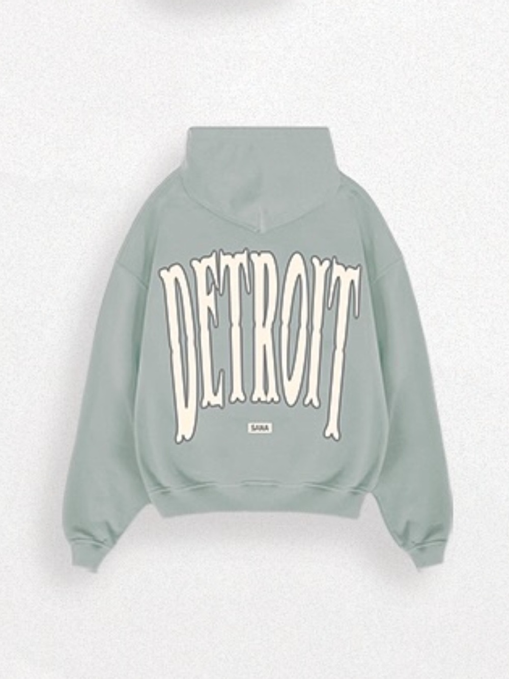 SANA Detroit logo Hoodie - Sage Green